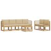 vidaXL Ensemble de canap&eacute;s d'ext&eacute;rieur 7 pcs Blanc et Beige