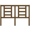 vidaXL Tête de lit Marron miel 141x4x100 cm Bois massif de pin