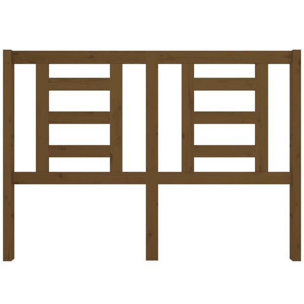 vidaXL Tête de lit Marron miel 141x4x100 cm Bois massif de pin