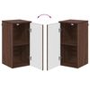 vidaXL Cabinet de salle de bain Ch&ecirc;ne brun 30 x 31,5 x 61 cm