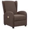 vidaXL Fauteuil &eacute;lectrique de massage Taupe Tissu