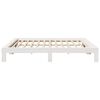 vidaXL Cadre de lit sans matelas blanc 180x200 cm bois massif de pin