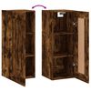vidaXL Armoire murale ch&ecirc;ne fum&eacute; 34,5x34x90 cm bois d'ing&eacute;nierie