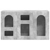 vidaXL Buffet Gris b&eacute;ton 100 x 35 x 59 cm Bois d'ing&eacute;nierie