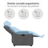 vidaXL Fauteuil inclinable électrique gris foncé tissu