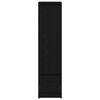 vidaXL Buffet haut chêne noir 29,5x34x119,5 cm bois d'ingénierie