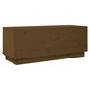vidaXL Meuble TV Marron miel 90x35x35 cm Bois de pin massif