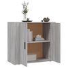 vidaXL Buffet Sonoma gris 80x33x70 cm Bois d'ing&eacute;nierie