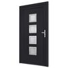 vidaXL Porte d'entr&eacute;e anthracite 108x200 cm PVC