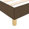 vidaXL Cadre de lit sans matelas marron fonc&eacute; 100x200 cm tissu