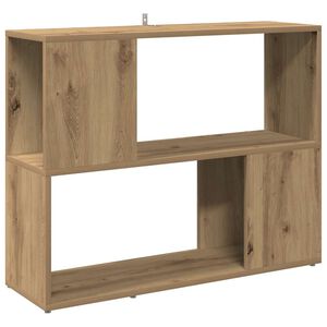 vidaXL Biblioth&egrave;que/S&eacute;parateur de pi&egrave;ce ch&ecirc;ne artisanal 80x24x63 cm