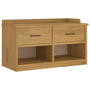 vidaXL Banc de couloir SANDNES 87x40x50 cm bois de pin massif