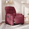 vidaXL Fauteuil inclinable électrique Rouge bordeaux Tissu