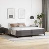 vidaXL Cadre de lit avec matelas Gris 200 x 200 cm tissu