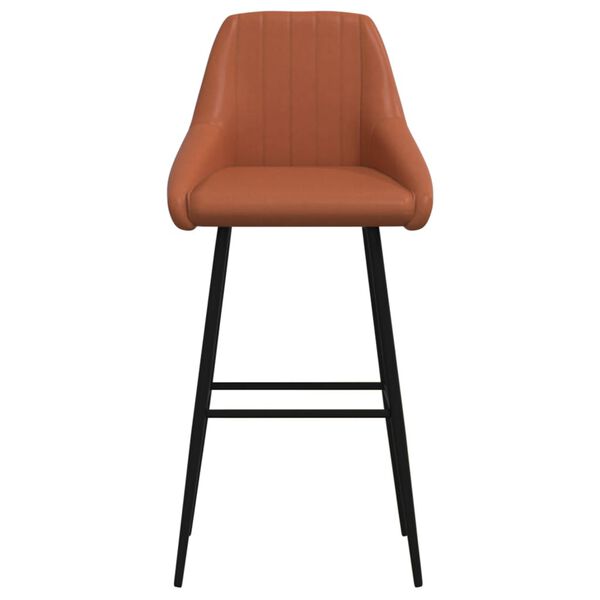 vidaXL Tabouret de bar Marron clair Similicuir
