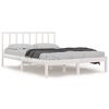 vidaXL Cadre de lit sans matelas blanc bois de pin massif 120x190 cm