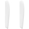 vidaXL Oreille de t&ecirc;te de lit Blanc PVC