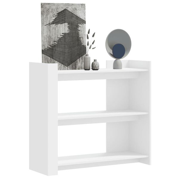 vidaXL Table console blanc 100x35x90 cm bois d’ingénierie