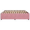VidaXL Cadre de lit sans matelas rose 180x200 cm velours