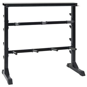 vidaXL Support pour halt&egrave;res Noir 99 x 45 x 95,5 cm