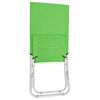 vidaXL Chaises de plage pliables lot de 2 Vert Tissu