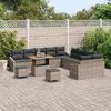 vidaXL Ensemble de canap&eacute; de jardin 13 pcs Gris clair et gris fonc&eacute;