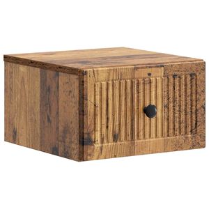 vidaXL Cabinet de chevet mural Bois ancien 33 x 34,5 x 20 cm
