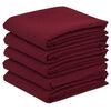 vidaXL Tissu de Table 5 pc Bordeaux 140 x 200 cm Rectangulaire