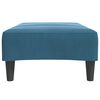 vidaXL Repose-pied bleu 77x55x31 cm velours
