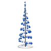 vidaXL Sapin de No&euml;l &agrave; LED avec boules 100 LED blanc chaud 150 cm