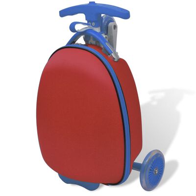 vidaXL Trottinette avec sac rigide pour enfants Rouge