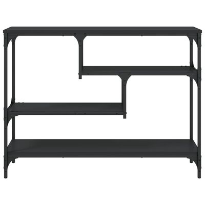 vidaXL Table console noir 100x30x75 cm bois d'ingénierie