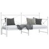 vidaXL Lit de jour avec gigogne sans matelas blanc 75x190 cm