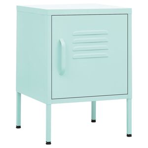vidaXL Table de chevet Vert menthe 35x35x51 cm Acier