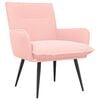 vidaXL Fauteuil Rose Boucl&eacute;