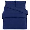 vidaXL Ensemble de housse de couette Bleu marine 260x240 cm Coton