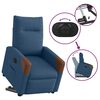 vidaXL Fauteuil inclinable électrique bleu tissu