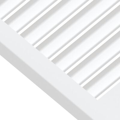 vidaXL Porte d'armoire à persiennes blanc 39,5x49,4 cm pin massif