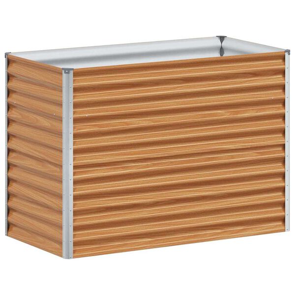 vidaXL Jardini&egrave;re sur&eacute;lev&eacute;e 98 x 50 x 68 cm Acier galvanis&eacute;