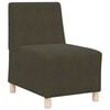 vidaXL Unit&eacute; de Sofa Modulaire Sans Accoudoirs Vert arm&eacute;e Simili daim