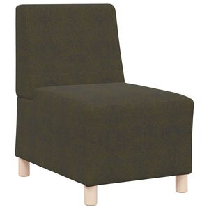 vidaXL Unit&eacute; de Sofa Modulaire Sans Accoudoirs Vert arm&eacute;e Simili daim
