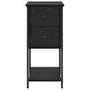vidaXL Cabinet de chevet Ch&ecirc;ne noir 32 x 42 x 70 cm Bois d'ing&eacute;nierie