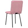 vidaXL Chaises &agrave; manger lot de 6 rose velours