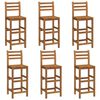 vidaXL Ensemble de bar de jardin 7 pcs bois d'acacia solide