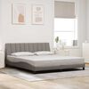 vidaXL Cadre de lit sans matelas Hanko taupe 180x200 cm tissu