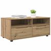 vidaXL Meuble TV Ch&ecirc;ne artisanal 100 x 48 x 43 cm Bois d'ing&eacute;nierie