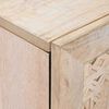 vidaXL Buffet avec porte Blanc 60 x 33 x 75 cm bois de manguier massif