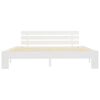 vidaXL Cadre de lit sans matelas blanc 160x200 cm bois de pin massif