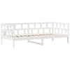 vidaXL Lit de jour et tiroirs sans matelas blanc 80x200 cm bois massif