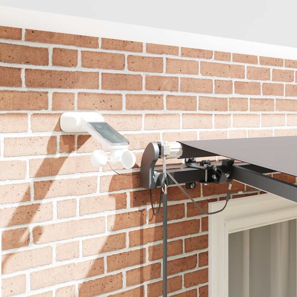 vidaXL Auvent R&eacute;tractable avec Gris clair 300 x 250 cm tissu